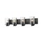 Z-Lite Beckett 4 Light Vanity, Matte Black And Clear Seedy 492-4V-MB - alternate 1